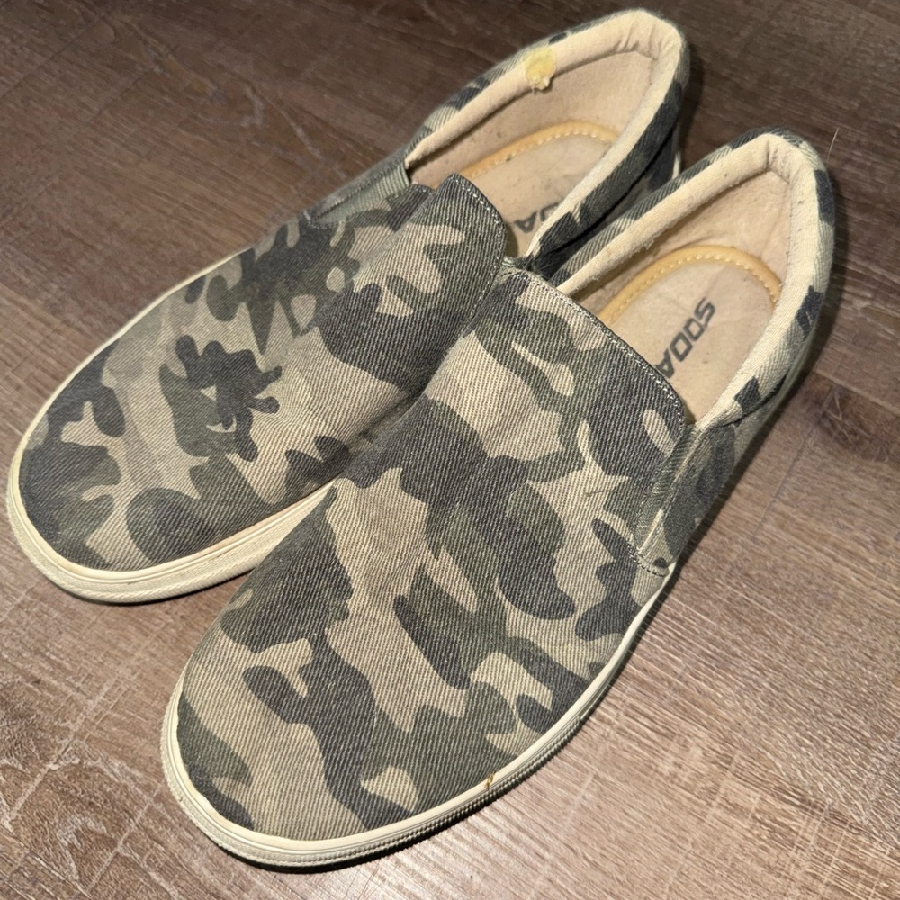 Woman’s Camouflage Slip-On Shoes